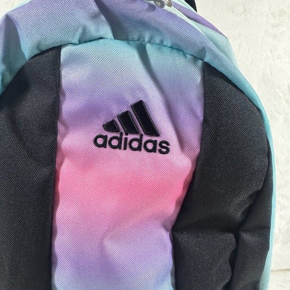 adidas Unisex Journal Backpack, Gradient Rose Tone pink/Black/Halo Mint Green - Picture 2 of 11